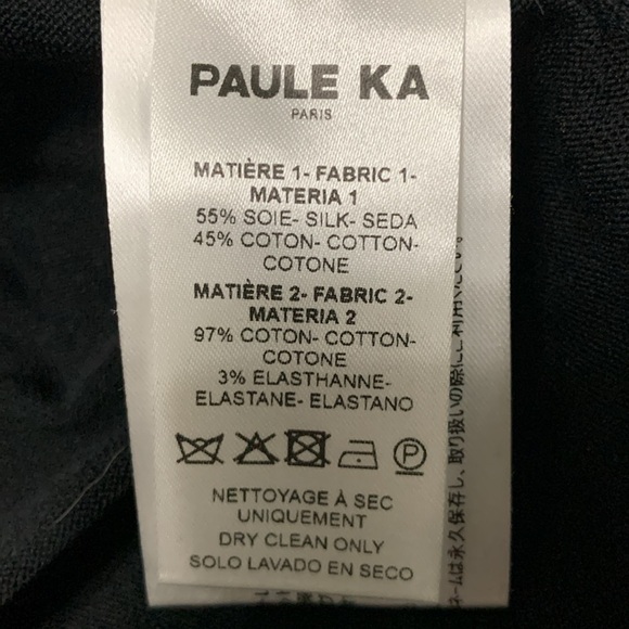 Paule Ka Silk Crop Cardigan Sz S - Picture 7 of 7